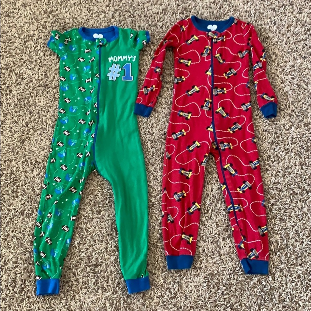 Little Boys Zip Pajamas